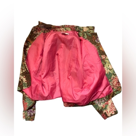 Coldweather Creek Vintage Floral Brown Blazer - Picture 9 of 10